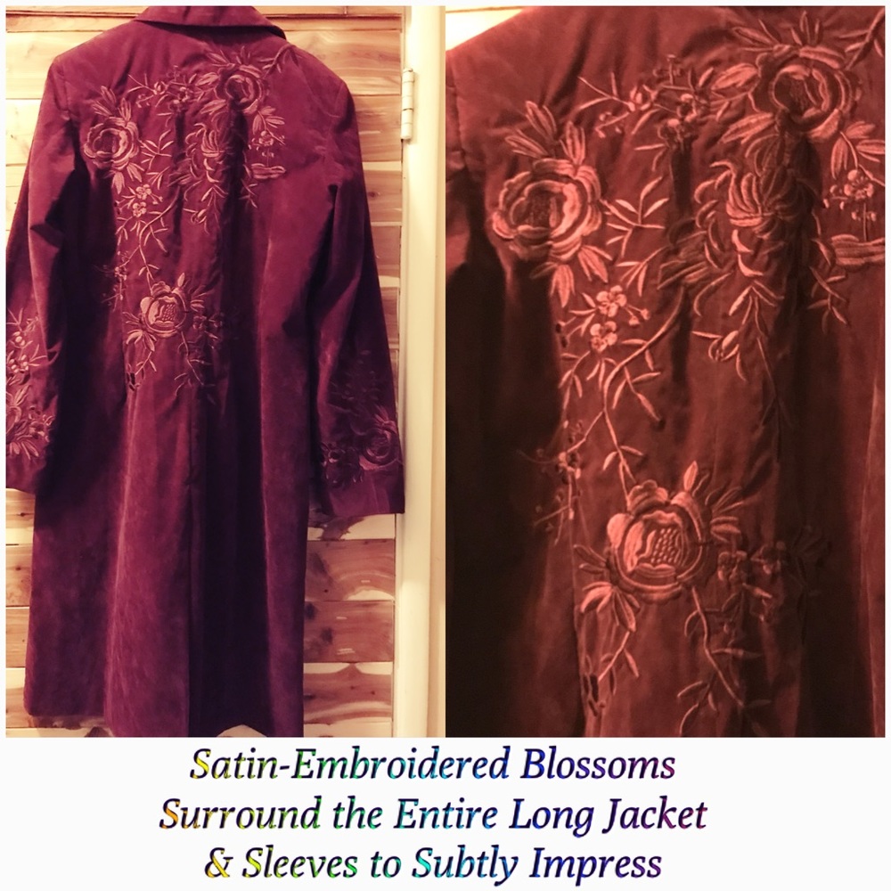 Satin-Embroidered-Blossom Jacket